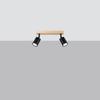 Reflektor Verdo 2 Gu10 Czarny  Wood Sollux Sl.1291