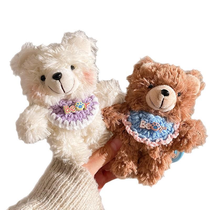 Mini Teddy Bear Plush Keychain: Adorable Bag Pendant Accessory