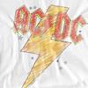 AC/DC Unisex Adult Sketch Bolt T-Shirt