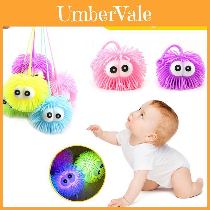 Colorful Alien Jellyfish Light Up Led Squeeze Toy For Stress Relief And Motor Skills