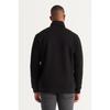 Men's Navy Blue Standard Fit Normal Cut Fleece Bato Collar Cotton Sweatshirt