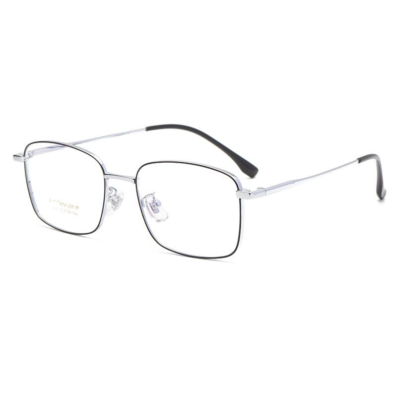 Pure Titanium Glasses Frame Men Square Eyewear Male Classic Optical Prescription Myopia And Hyperopia Eyeglasses