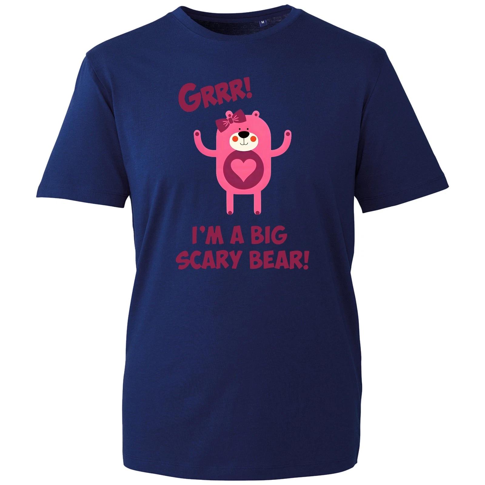 

I m A Big Scary Bear T-shirt Funny Cartoon Top Latest Men s Unisex Gift Tee M