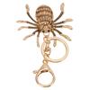 Keychain Zinc Alloy Diamond Spider Car Key Chain Metal Pendant Women"s Bag Accessories Decoration