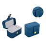 2Pcs Mini Portable Small Jewelry Storage Bag Travel Simple Leather Ring Necklace Earrings Storage Box Organizer Display Gift Box
