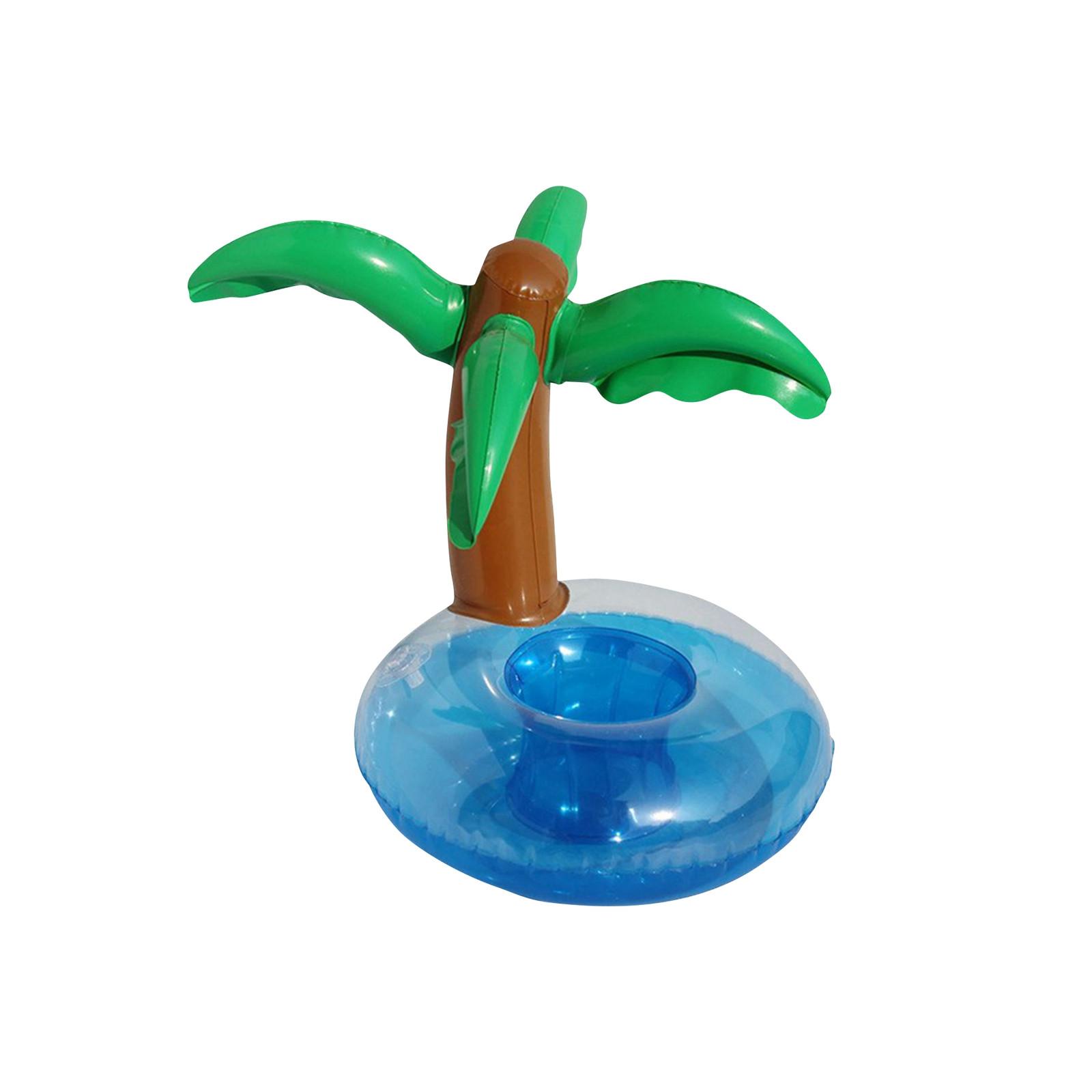 

Надувной держатель для напитков для бассейна и ванны. Надувной плавающий в воде держатель для напитков для легкого доступа. One Size