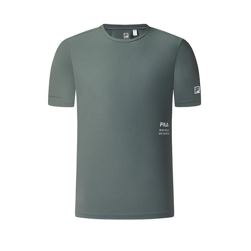 FILA Fitness Cool Dry Simple Casual Short Sleeve T-Shirt Men Tops A61M621102F-DY L
