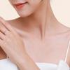 Tancise Classic 925 Sterling Silver  Zircon Ring Ladies Jewelry Wedding Promise Party Gift