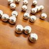 925 Sterling Silver Solid and Hollow Beads - DIY Jewelry Accessories with Bright Round Loose Beads