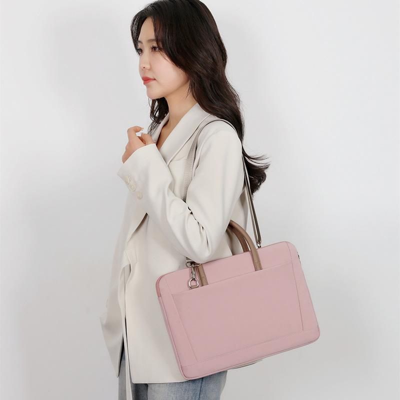 TS JYL laptop bag,Shoulder Laptop Handbag Women Slim Document Bag Business Commuter Briefcase
