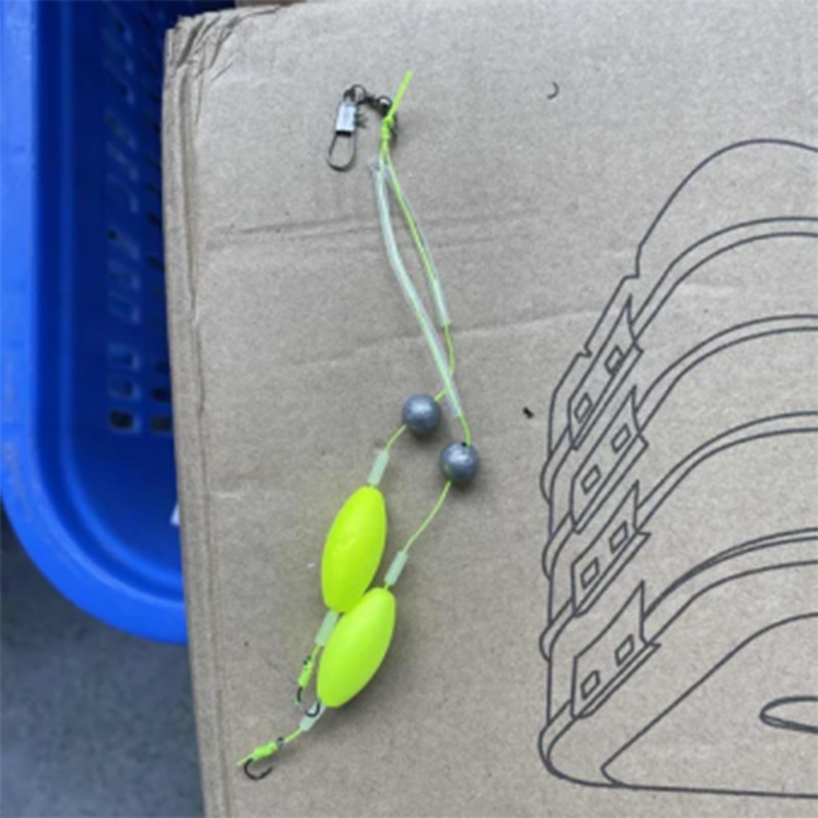 

Outdoor Fishing With Reverse Bottom Line Double Hook One Size жовтий