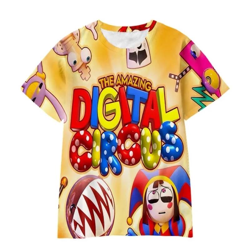 Men's 3D Digital Animation Style Cartoon Street Wear Pattern T-shirt Crew Neck Tee Summer Fashion Tops Casual Outdoors Wear
