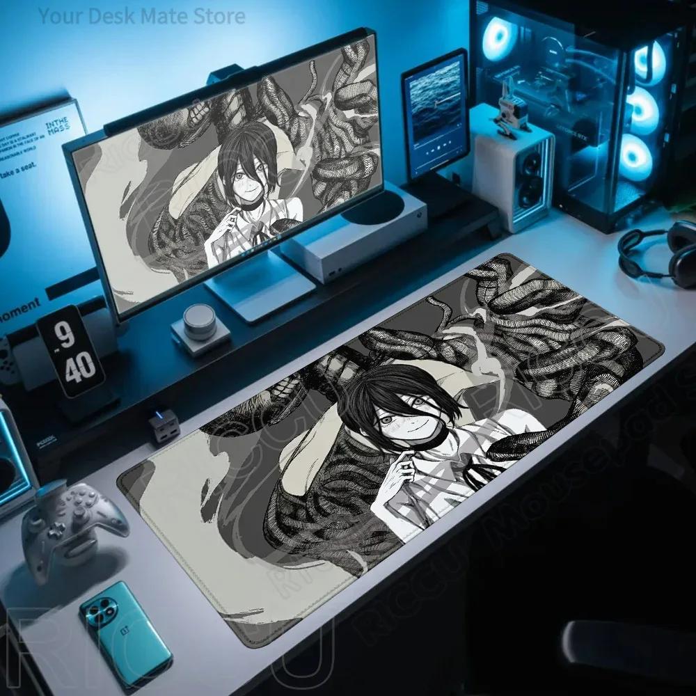 Comic Chainsaw Man XXL Mouse Pad Anime Reze Gamer Makima Gaming Accessories Large Keyboard Desk Mat Computer Keyboa
