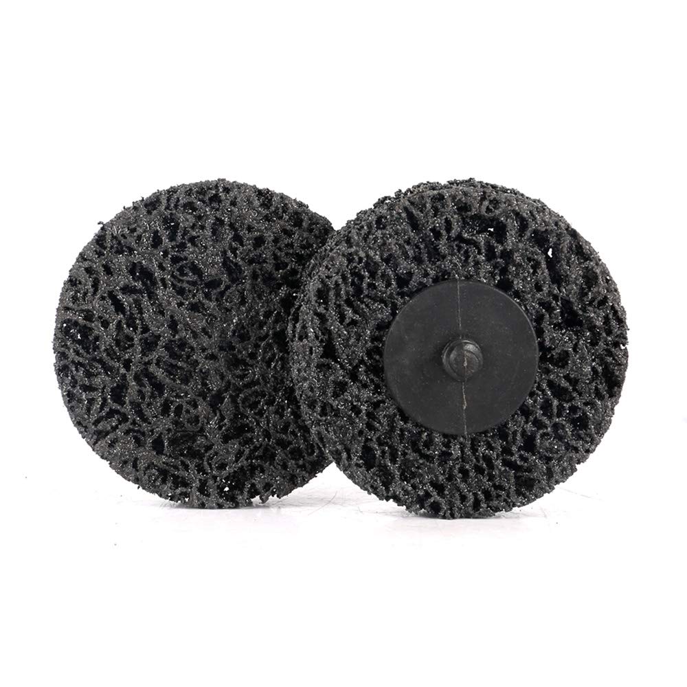 5pcs of 3 Inch Strip Disc Rust Removal Wheel Surface Conditioning Rust Paint Remove Clean Angle Grinder Disc Wheel (Black)
