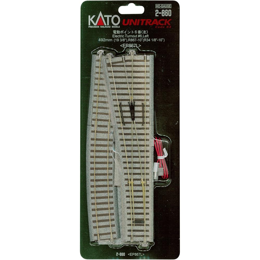KATO (KATO) HO Gauge Electric Point No. 6 Left 2-860 Model Railroad Supplies