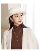 2026 Women's British Retro Wool Felt Hat - Autumn/Winter Flat Top, Brimmed, Casual Design