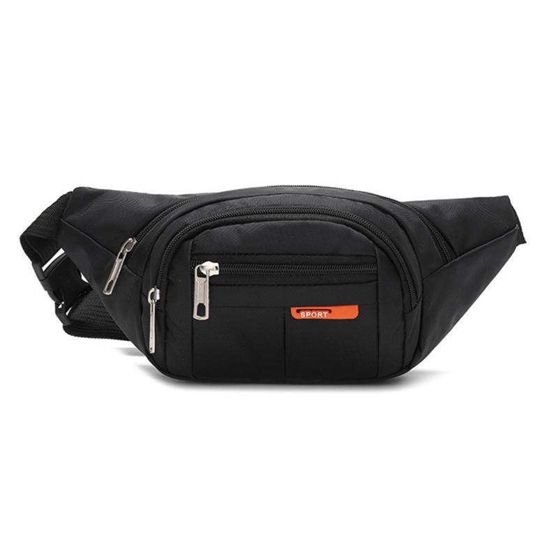 

Водонепроницаемая мужская сумка-мессенджер, спортивная сумка для кассового аппарата большой емкости, поясная сумка для девочек чёрный