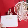 Three-dimensional Blessing Card Hollow Holiday Card  Winter Holiday