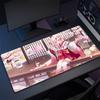 Anime Locking Edge Mousepad Computer Keyboard Mat Hololive Large Gaming Mouse Pad XXL Nakiri Ayame Mouse Mat Gamer Keyboard Pads