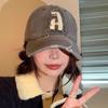 Retro Washed Denim Baseball Cap Men's and Women's Casual Letter A Old Sunshade Cap Couple