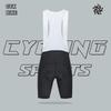 Mens Cycling Jersey Shorts Set - Quick Dry Milk Silk Short Sleeve Top With 6 Horizontal Stripes Breathable Bike Wear