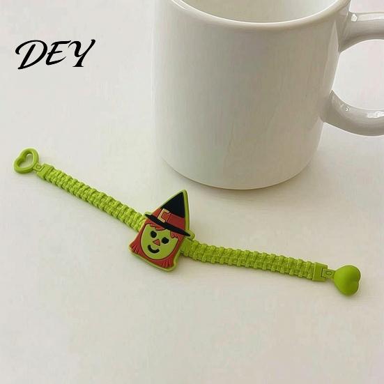 Cute Cartoon Pumpkin Bracelets 8 Pcs Halloween Bracelets, Adjustable Soft PVC Wrist Straps for Kids Adults, Comfortable Party Gifts Witch Trick