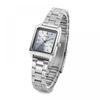 Casio Ltp V007d 2eudf  Ltp V007d 2e  Analog Square Sat Student Women S Metal Watch