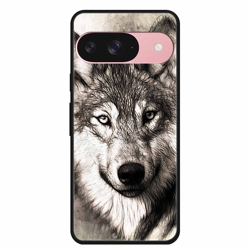 For Google Pixel 9 5G Cases Pixel9Pro XL Cartoon Soft TPU Silicone Lion Back Covers for Google Pixel 9 Pro Case Pixel9 Pro XL