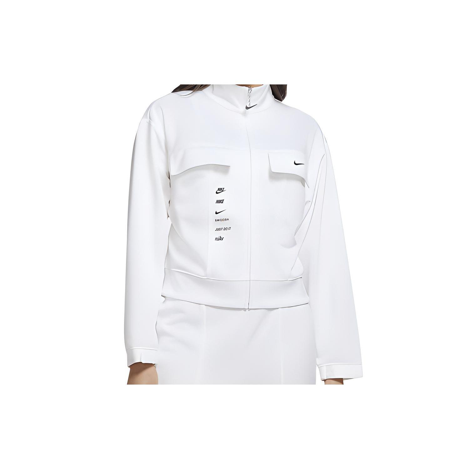 (WMNS) Nike Sportswear Swoosh Jacket White Women s CU5679-100 XXL