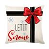 45X45Cm New Christmas Printed Detachable Cushion Pillow Cover Square Bedhead Living Room Sofa Cushion Cover