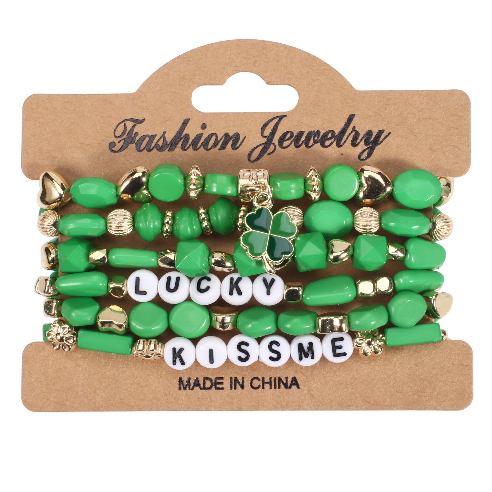 JYL TS Bracelet Bohemian  Four-piece Design Sparkles Beauty Style 1 яркие cerise