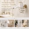 Antique Brass Blow Dryer Holder Wall Mounted Hair Dryer Rack Hair Care Tools Holder  Home Supply