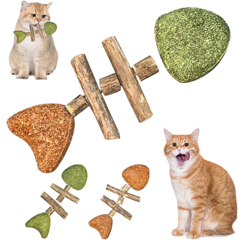 Creative Fish Bone Cat Toy Cat Chew Interactive Toys Kitten Cleaning Teeth For Cats Pet Supplies Accessories