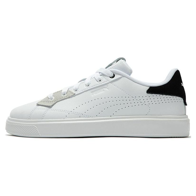 Puma Smash Unisex White Black 388951-03 EU 35.5