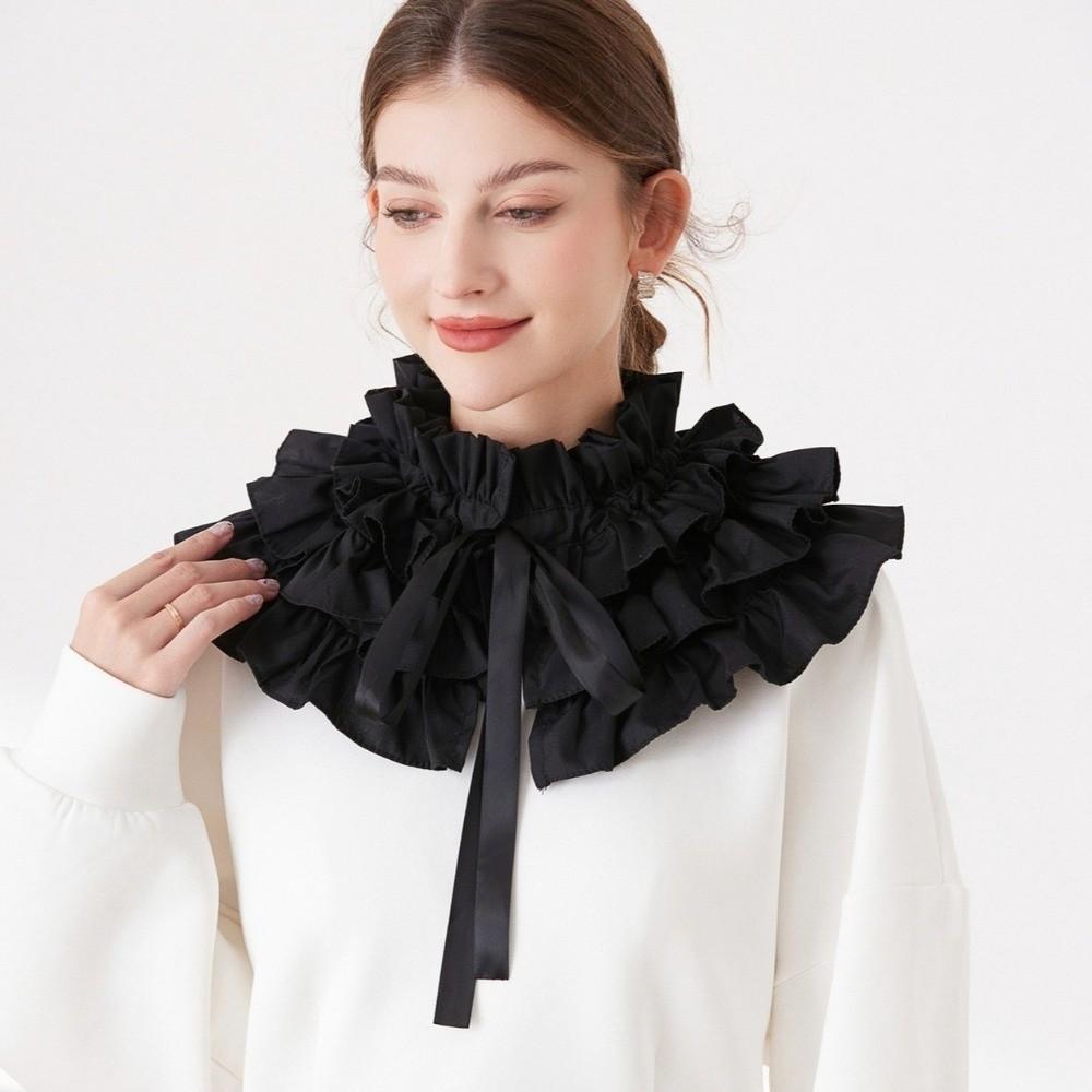 Cloth Decoration Detachable Collar Multi-layer Frilled Neckpiece Fashion False Collar Women
