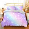 Rainbow Gradient Bedding Set Gradient Colors Duvet Cover with Pillowcases Single Twin Full Queen King Girl Kids Quilt Cover