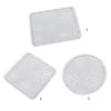 Round Coaster Mold Rose Flower Coaster Molds Silicone Mould for Cup Mat Square Tray Making DIY Epoxy Resin Molds Craft
