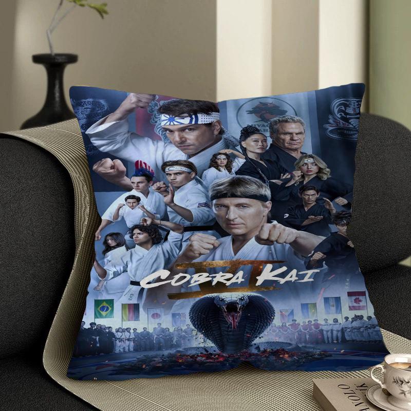 Action Tv C-Cobra K-Kai Cushion Cover Car Throw Pillow Case For Sofa Car Christmas Gift 40X40Cm 45X45Cm