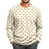 Men's Corduroy Long Sleeve Neck Top for Casual Everyday Wear
