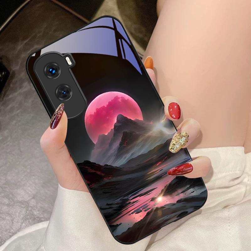Mountain And River Day For Honor 200 90 8X 9X Pro Lite P50 P40 Nova 10 11i P60 Magic4 6 Mate 20 50 Tempered Glass Phone Case