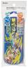 Skater Cutlery Set for Children - Lunch Box Set, Chopsticks, Spoon, Fork, Made in Japan, Slide-Type, Name Sticker Included, Trio Set, Splatoon 3,