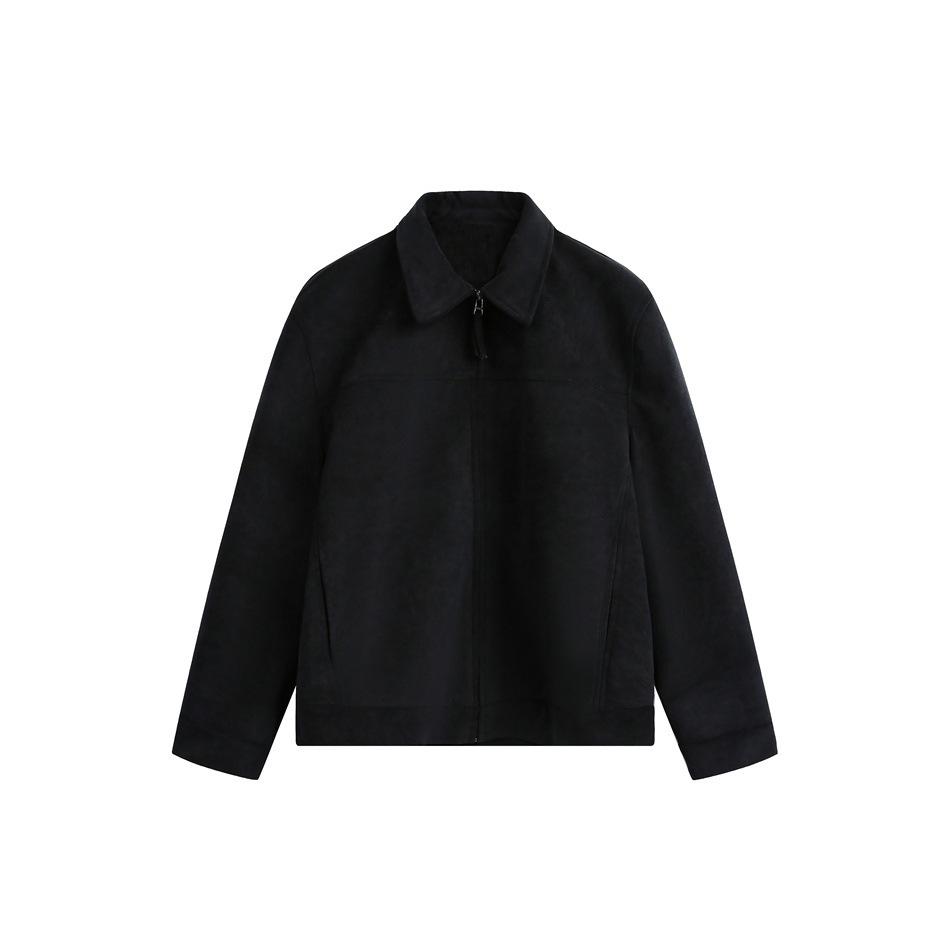 ACE Niche Men's Trendy Suede Lapel Casual Workwear Jacket HJ5823