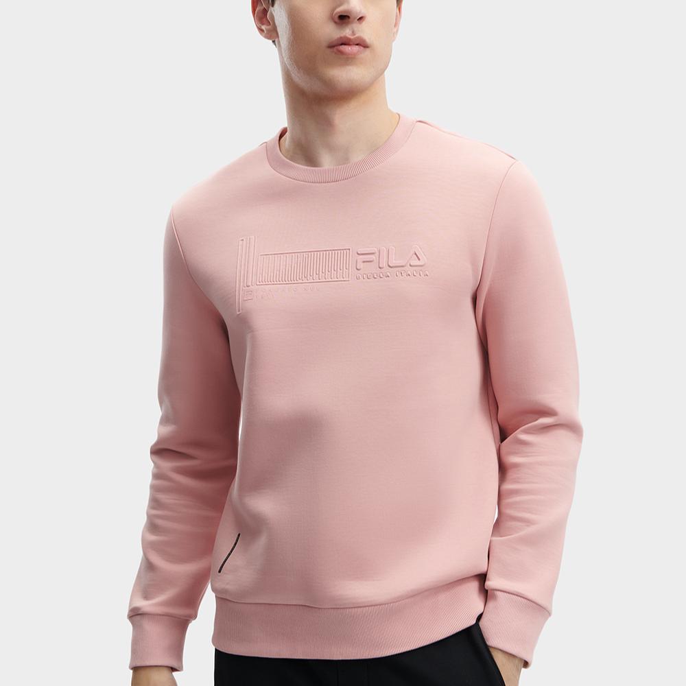 New FILA Sweatshirt Men's Agar Powder Pink F11M342203F-PK