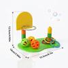 Multi-Piece Set Bird Puzzle Toy Colorful Ring Parrot Toy Bird Training Toy  For Conure