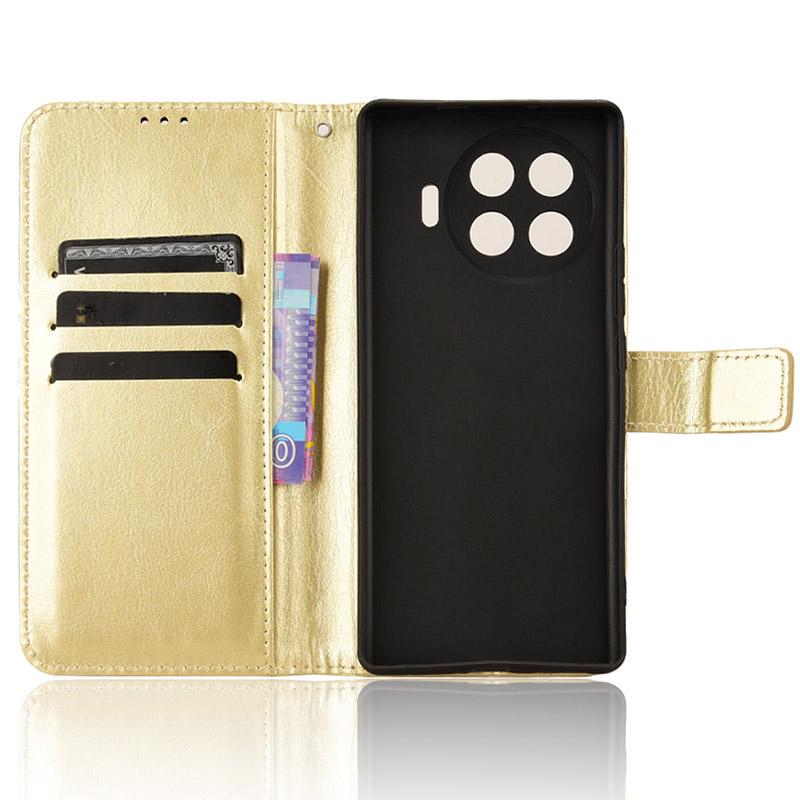For TECNO Spark 20 Pro+/KJ7 Case Crazy Horse Texture Stand Leather Phone Cover
