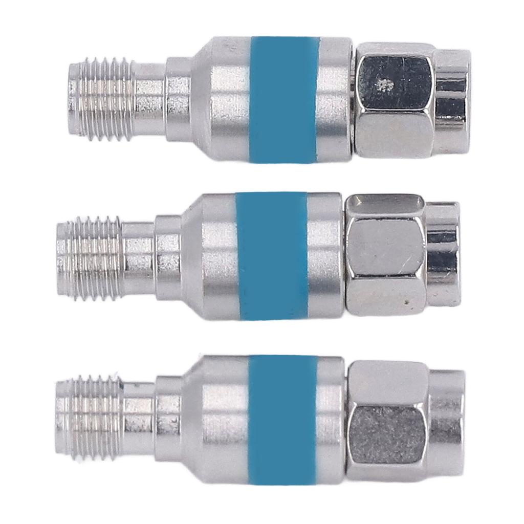 3 Pcs RF Coaxial DC Block 2W SMA Male to Female Stainless Steel 2dB RF Coaxial Attenuator