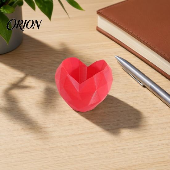 Love Heart Flowerpot Shape Planter Pot, 3D Printed Geometric Shaped Flowerpot, Cactus Succulents Plants Container, Gift for Valentine's Day Pot