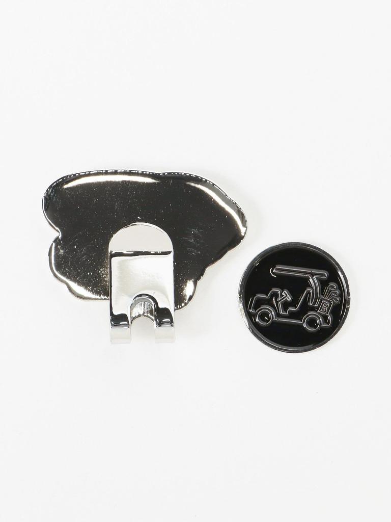 Beams Golf Short Sleeve Tee with Clip Marker and Earth Size Green 81040072833 Men's Logo, 2, -