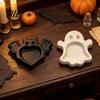 Micro Landscape Props Miniature Bat Ghost Tray for Dollhouse, 3D Printed Halloween Diorama Props, Photo Tabletop Decor Accessories Blind Box