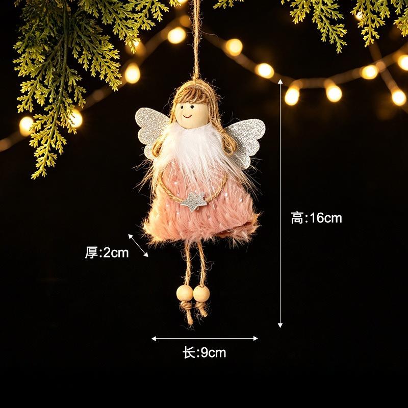 New Christmas decorative sequins pentagram Santa Claus pendant home Christmas tree decoration pendant